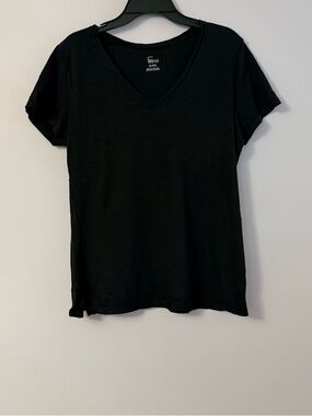 Felina Black V-Neck Short Sleeve Tee